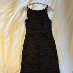 Sheer black sleeveless Barneys New York slip dress